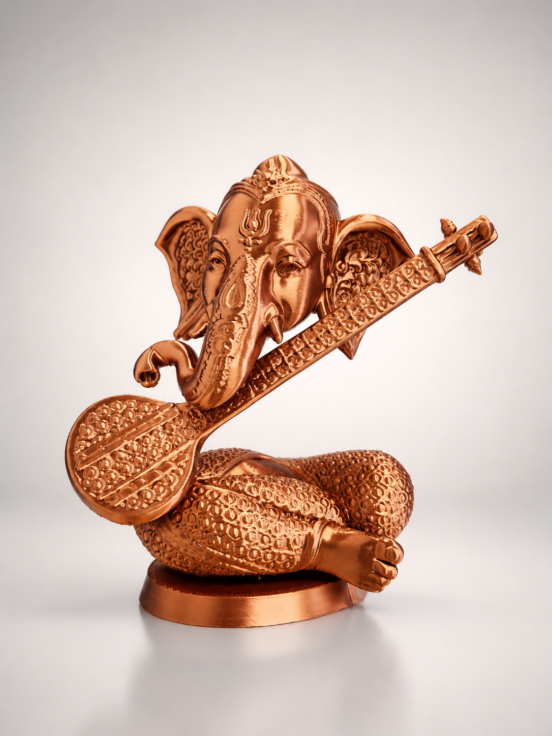 Shree Ganesh Veena Art Statue
