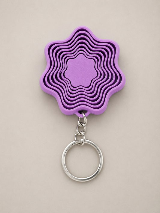 Layered Flower Keychain