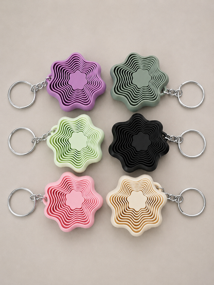 Layered Flower Keychain