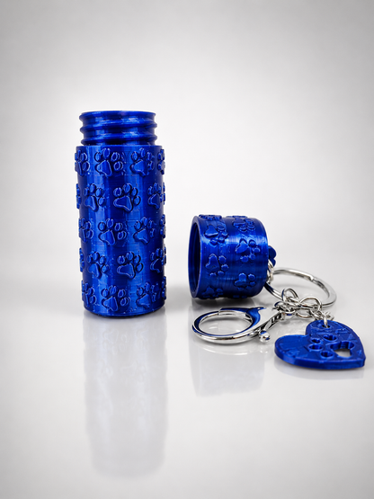 Paw Pattern Lipstick Holder Keychain – Portable Cosmetic Holder for Purse & Bag