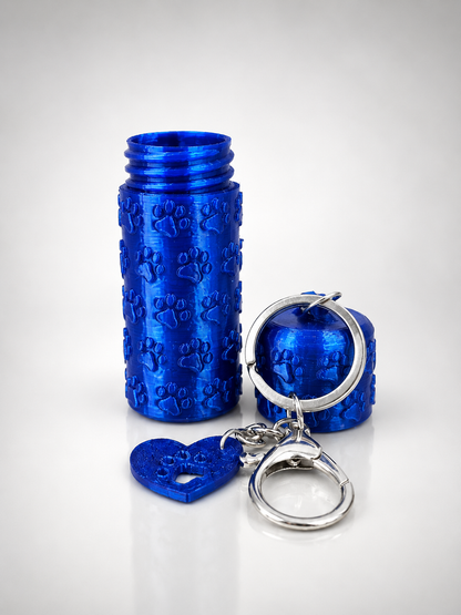 Paw Pattern Lipstick Holder Keychain – Portable Cosmetic Holder for Purse & Bag