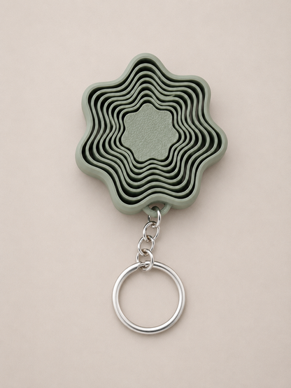 Layered Flower Keychain