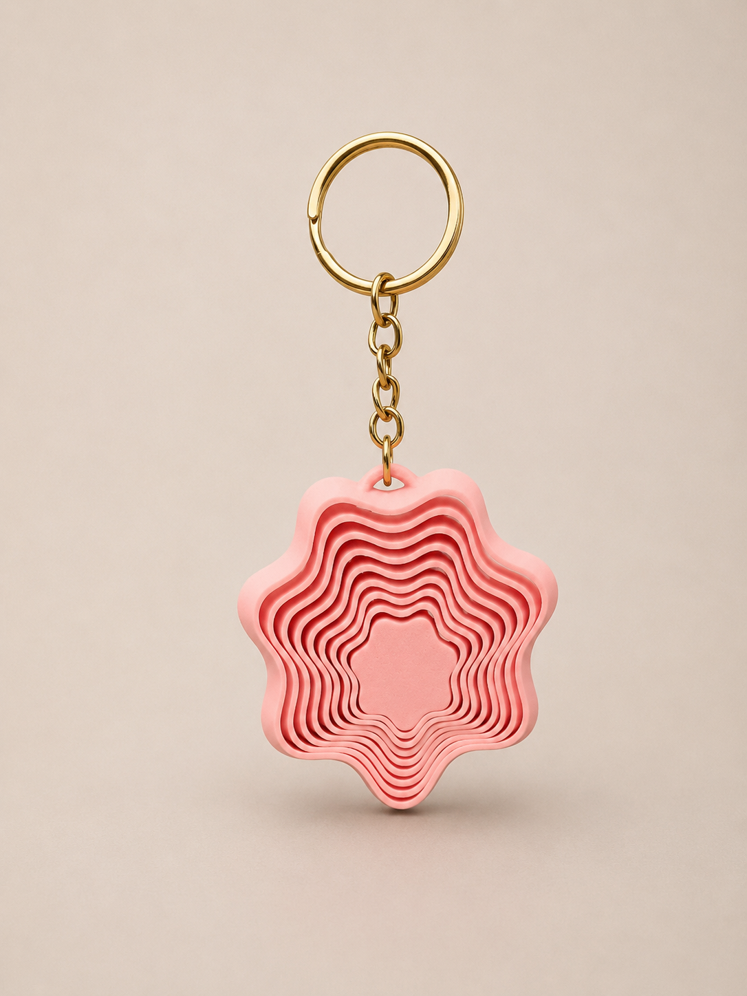 Layered Flower Keychain