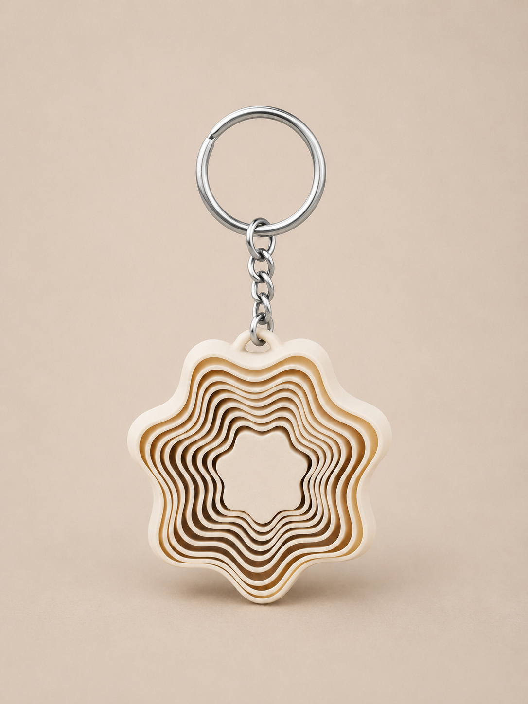 Layered Flower Keychain