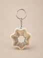 Layered Flower Keychain