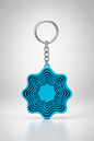 Layered Flower Keychain